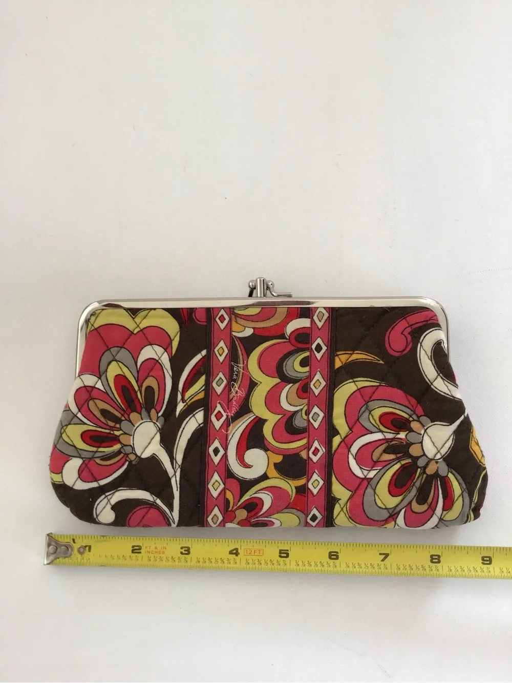 Vera Bradley Puccini Quilted Double Kiss Lock Wallet - Picture 7 of 8